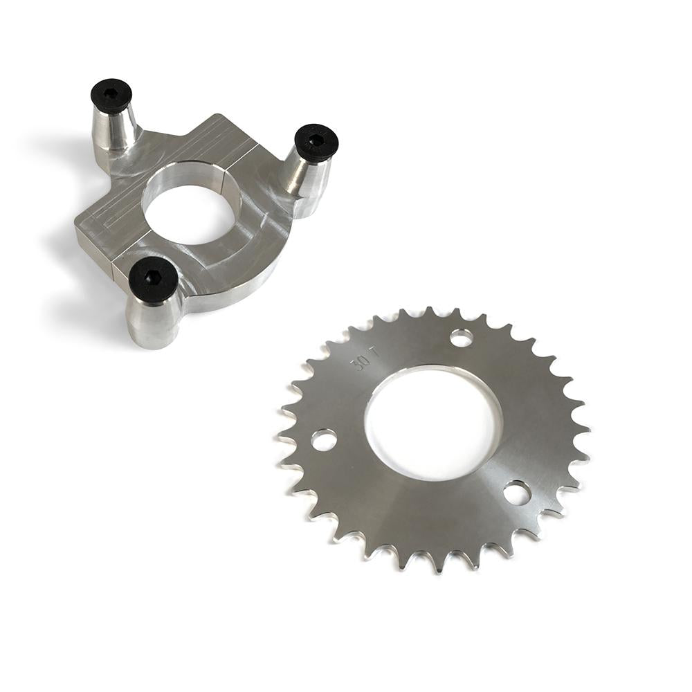 30 Tooth CNC Sprocket & Adapter Assembly 80CC Gas Motorized Bicycle