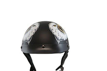 Load image into Gallery viewer, VCAN V531 Cruiser Patriotic Eagle Graphics Half Helmet (Flat Black, XX-Large)