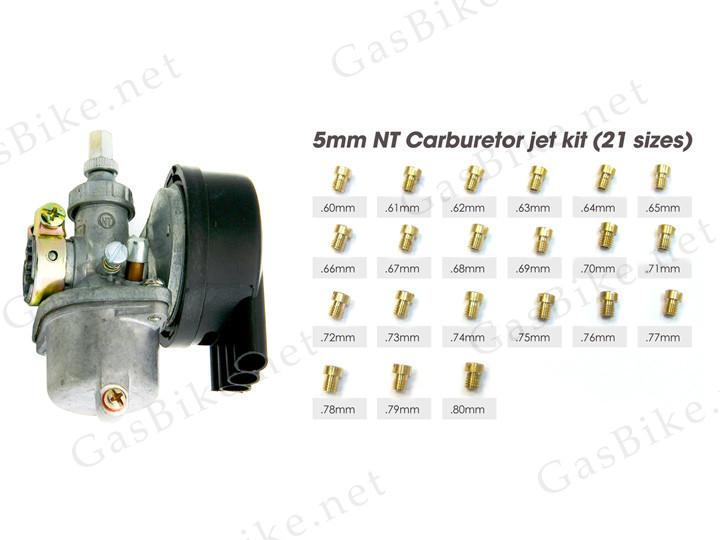 NT Carburetor with 5mm Jet Kit 80CC Gas Motorized Bicycle