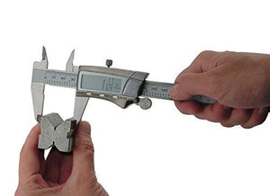 General Tools 147 Digital Fractional Caliper with Extra-Large  LCD Screen, 3 Mode Display, 6-Inches