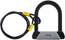 Load image into Gallery viewer, SIGTUNA U Lock - 16mm Hardened Steel Bike lock with 1800mm Woven Steel Flex Cable + Keyhole Cover