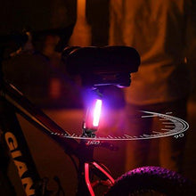 Load image into Gallery viewer, Bike Light ThorFire Ultra Bright Bike Taillight USB Rechargeable Bicycle Tail Light 7 Modes High Intensity Rear Bike Light Fits On Any Road Bike &amp; Helmet, Easy To Install for Cycling Safety Flashlight