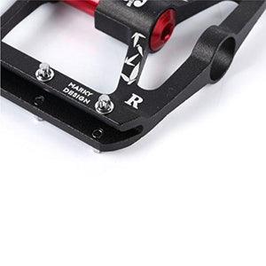 Alston Mountain Bike Pedals, Ultra Strong Colorful Cr-Mo CNC Machined 9/16" Cycling Sealed 3 Bearing Pedals