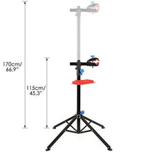 Load image into Gallery viewer, MVPOWER Pro Mechanic Bike Repair Stand Adjustable Height Bicycle Maintenance Rack Workstand With Tool Tray, Telescopic Arm Cycle