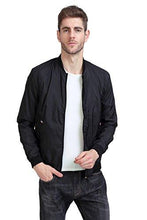 Load image into Gallery viewer, YIDI Men&#39;s Casual Classic Slim Bike Motorcycle Coat Outwear Long Sleeve Waterproof Bomber Jacket