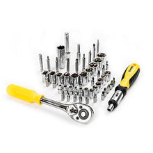 Load image into Gallery viewer, DEKOPRO 168pcs Socket Wrench Auto Repair Tool Combination Package Mixed Tool Set Hand Tool Kit with Plastic Toolbox Storage Case (168PCS)