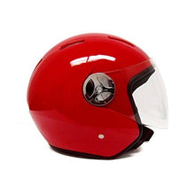 Load image into Gallery viewer, Motorcycle Scooter PILOT Open Face Helmet DOT Certified - RED (Small)