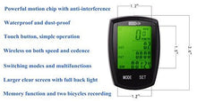 Load image into Gallery viewer, Bike Computer Speedometer Wireless Waterproof Bicycle Odometer Cycle Computer Multi-Function Large LCD Back-light Display