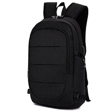 Load image into Gallery viewer, Anti Theft Business waterproof Laptop Backpack with USB Charging Port and Headphone interface Fits UNDER 15.6 inch Laptop by AMBOR,for College Student Work Travel Men &amp; Women.Black