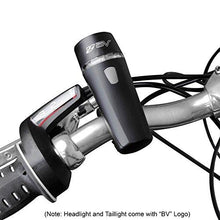 Load image into Gallery viewer, BV Bicycle Light Set Super Bright 5 LED Headlight, 3 LED Taillight, Quick-Release