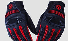 Load image into Gallery viewer, CRAZY AL’S SCOYCO MC24 Motorcycle Gloves Sports Protective Gear Shock Resistant Padded Full Finger Safety Breathable Motorcycle Gloves (M, Red)