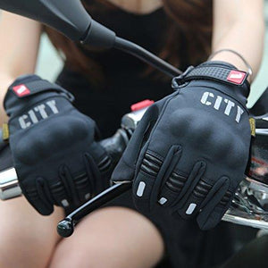 Madbike Stealth Hard Knuckle Motorcycle Gloves Touch Screen Motorbike Powersports Racing Tactical Paintball Black (M)