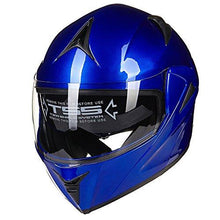 Load image into Gallery viewer, ILM 10 Colors Motorcycle Flip up Modular Helmet DOT (S, Blue)