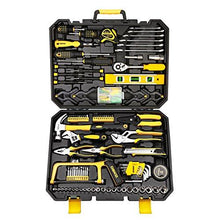 Load image into Gallery viewer, DEKOPRO 168pcs Socket Wrench Auto Repair Tool Combination Package Mixed Tool Set Hand Tool Kit with Plastic Toolbox Storage Case (168PCS)