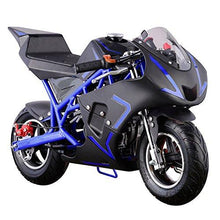 Load image into Gallery viewer, Pocket Bike Mini Motorcycle 4 Stroke Gas Power (Blue)