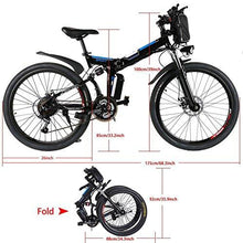 Load image into Gallery viewer, Kaluo Folding Electric Mountain Bike, 26 Inch Wheel, Lithium-Ion Battery, Dual-Suspension and Shimano Gear, 2 Working Mode (US Stock)