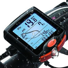 Load image into Gallery viewer, Bike Computer, Waterproof Multifunction Cycling Speedometer with Backlit Display, 60g Wireless Multi Functional Bicycle Odometer (Black)