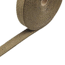 Load image into Gallery viewer, HM&amp;FC Titanium Exhaust Wrap Fiberglass Heat Wrap 50 Feet (L) 1 Inch(W)