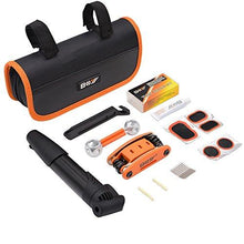 Load image into Gallery viewer, AQQEF Bike Repair Kit, Bicycle Repair Kits Bag With Portable Bike Pump  16-In-1 Bike Multi Tool Kit Sets