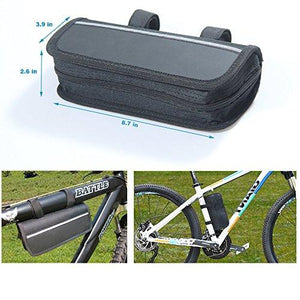 Mini Bike Pump & Tire Puncture Repair Kit & Multi-Function Bike Bicycle Cycling Mechanic Repair Tool Kit & Cycling Bicycle Bike Bag