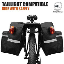 Load image into Gallery viewer, BV Bike Bag Bicycle Panniers with Adjustable Hooks, Carrying Handle, 3M Reflective Trim and Large Pockets