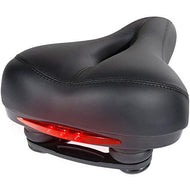 Zacro Bike Seat with LED Taillight,Universal Gel Bike Saddle with Spring and Breathable Design, 1 Mounting Wrench and 1 Screwdriver Included