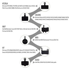 Load image into Gallery viewer, PAMASE Bike Disc Brake Pads for Avid Elixir/ SRAM XX, XO, XXWC/ Shimano Deore / Shimano SLX XT XTR - GH Resin (Semi-Metallic) - Durable &amp; Long-lasting