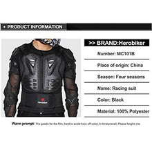 Load image into Gallery viewer, HEROBIKER MC1011 Black Motorcycle Body Armor Motocross Armour Motorcycle Jackets+ Gears Short Pants+protective Motocycle Knee Pad