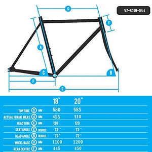 Venzo RAPTOR Mountain Bike Hard Tail Frame 29"