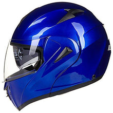 Load image into Gallery viewer, ILM 10 Colors Motorcycle Flip up Modular Helmet DOT (S, Blue)