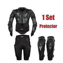 Load image into Gallery viewer, HEROBIKER MC1011 Black Motorcycle Body Armor Motocross Armour Motorcycle Jackets+ Gears Short Pants+protective Motocycle Knee Pad