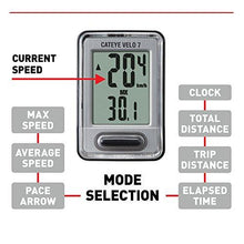 Load image into Gallery viewer, CatEye - Velo 7 Bike Computer with Odometer and Speedometer