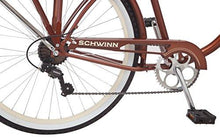 Load image into Gallery viewer, Schwinn Men&#39;s Sanctuary 7-Speed Cruiser Bicycle (26-Inch Wheels), Cream/Copper, 18 -Inch