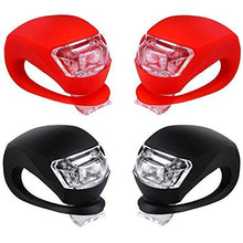 Load image into Gallery viewer, Malker Bicycle Light Front and Rear Silicone LED Bike Light Set - Bike Headlight and Taillight,Waterproof &amp; Safety Road,Mountain Bike Lights,Batteries Included,4 Pack