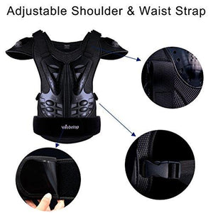 Webetop Adults Dirt Bike Body Chest Spine Protector Armor Vest Protective Gear for Dirtbike Bike Motorcycle Motocross Skiing Snowboarding Black M