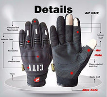 Load image into Gallery viewer, Madbike Stealth Hard Knuckle Motorcycle Gloves Touch Screen Motorbike Powersports Racing Tactical Paintball Black (M)