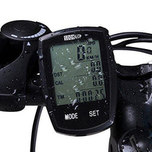 Load image into Gallery viewer, Bike Computer Speedometer Wireless Waterproof Bicycle Odometer Cycle Computer Multi-Function Large LCD Back-light Display