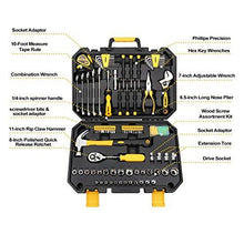 Load image into Gallery viewer, DEKOPRO 128 Pieces Tool Set--General Household Hand Tool Kit, Auto Repair Tool Set, with Plastic Toolbox Storage Case (128PCS)