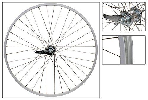 Wheel Master KT-305 Coaster Brake Rear Wheel 26 x 1.75/2.125, Silver, Alloy, 14g SS Spokes, w/ Trim Kit