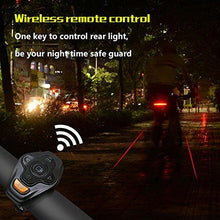 Load image into Gallery viewer, Pawaca USB Rechargeable LED Bike Tail Light Wireless Remote Control Waterproof Ultra Bright Bicycle Rear Light Warning Light for Cycling Safety