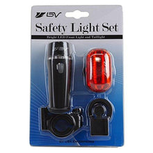 Load image into Gallery viewer, BV Bicycle Light Set Super Bright 5 LED Headlight, 3 LED Taillight, Quick-Release