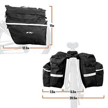 Load image into Gallery viewer, BV Bike Bag Bicycle Panniers with Adjustable Hooks, Carrying Handle, 3M Reflective Trim and Large Pockets