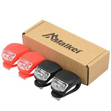 Load image into Gallery viewer, Malker Bicycle Light Front and Rear Silicone LED Bike Light Set - Bike Headlight and Taillight,Waterproof &amp; Safety Road,Mountain Bike Lights,Batteries Included,4 Pack