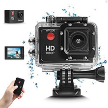 Load image into Gallery viewer, DROGRACE WP200 Sports Action Camera Video Camera Waterproof Digital Cam Car Dash Cam Full HD 1080P 12MP 25fps 30fps Helmet Mount Accessories Camera Kit 2 Inch LCD Screen