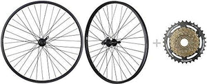 Bike Bicycle MTB Wheelset 26" 7 Speed with Shimano MF-TZ31 14-34T Freewheel