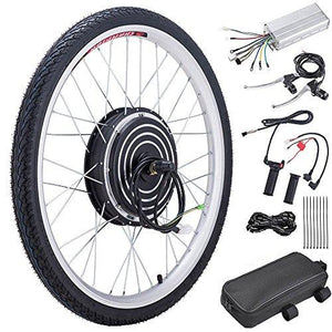 Pinty 26" Front or Rear Wheel Ebike Hub Motor Conversion Kit with Dual Mode Controller, 36V 500W or 48V 1000W