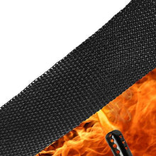 Load image into Gallery viewer, HM&amp;FC Black Fiberglass Exhaust Header Pipe Wrap 50 Ft (L) * 2 In (W)*0.06 In (T)