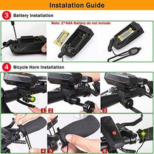 Load image into Gallery viewer, DAWAY A14 Loud Electric Bike Horn - 5 Modes Sound 110 DB Bicycle Cycling Handlebar Ring Alarm Bells with Free Screwdriver