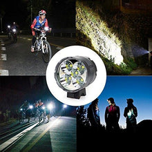 Load image into Gallery viewer, HZTech Bicycle Headlight, 8400 Lumens 7 LED Bike Light, Waterproof MTB Road Bike Front Light Headlamp with 6000mAh Rechargeable Battery Pack, AC Charger for Mountain Bikes, Road Bicycle