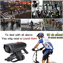 Load image into Gallery viewer, DAWAY A14 Loud Electric Bike Horn - 5 Modes Sound 110 DB Bicycle Cycling Handlebar Ring Alarm Bells with Free Screwdriver